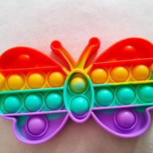 Rainbow butterfly pop it